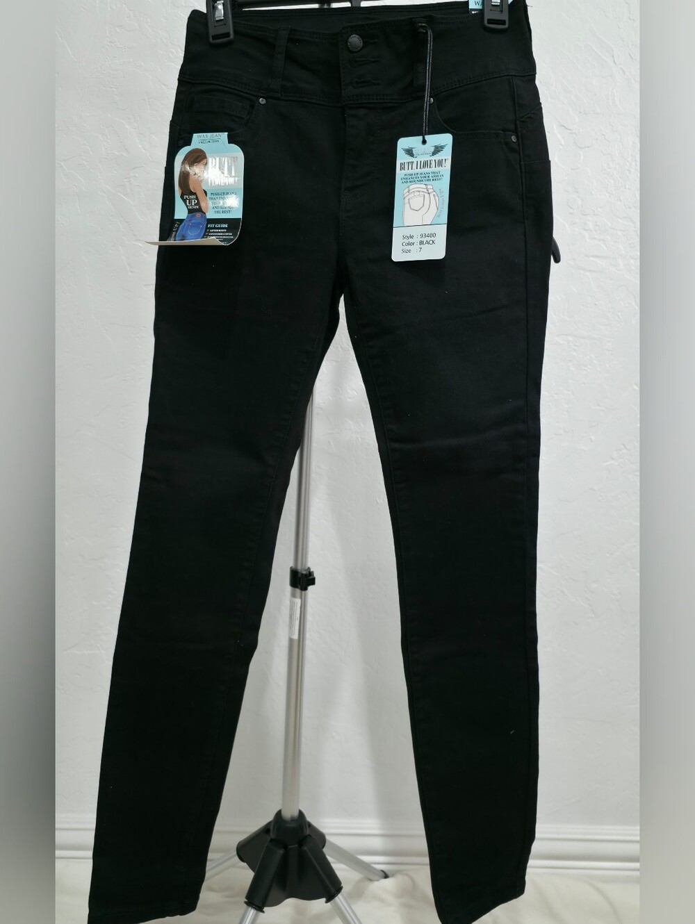 Wax Jean Black Women's Skinny Jeans - Fitted Rise Size 7